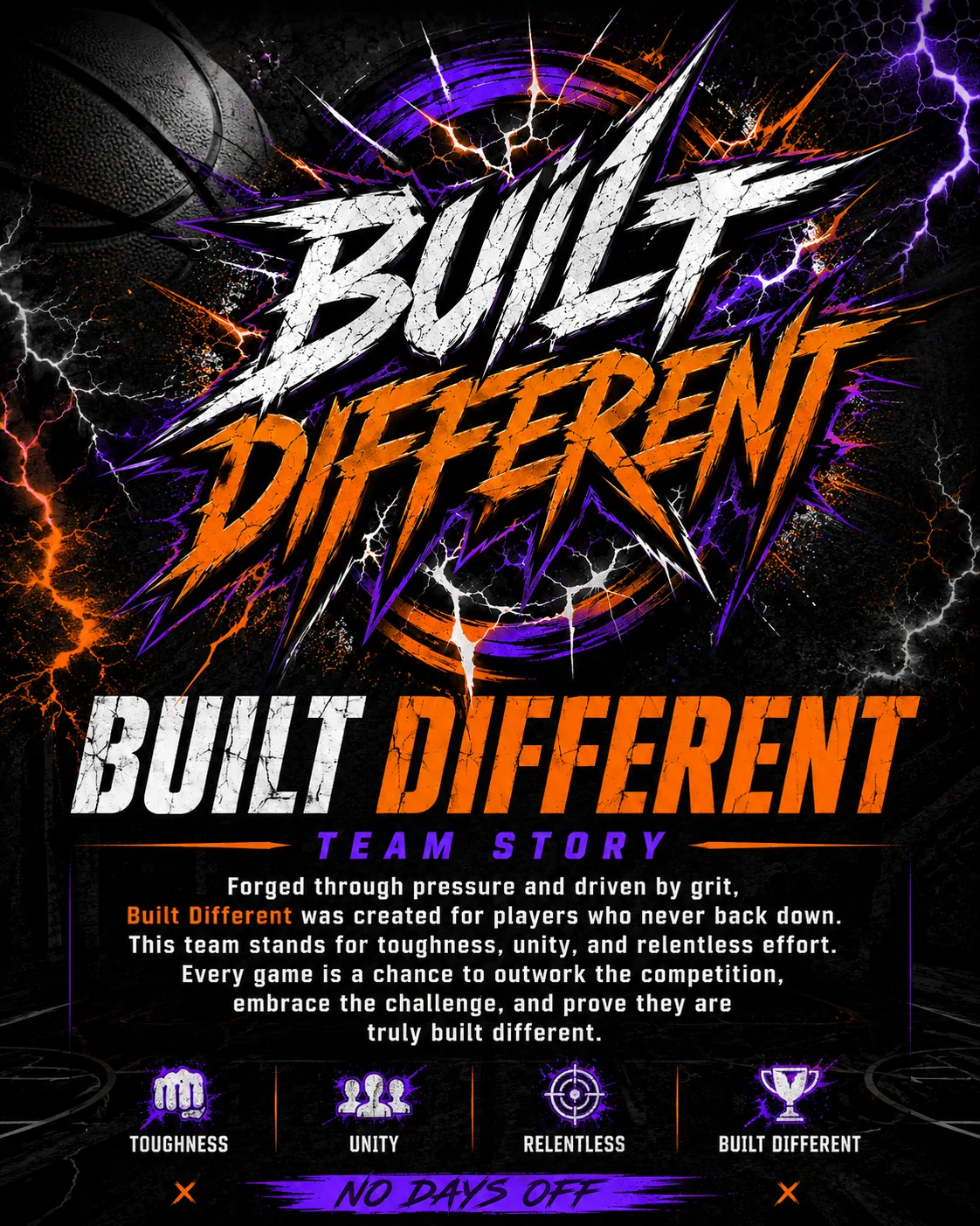 Built Different team story poster